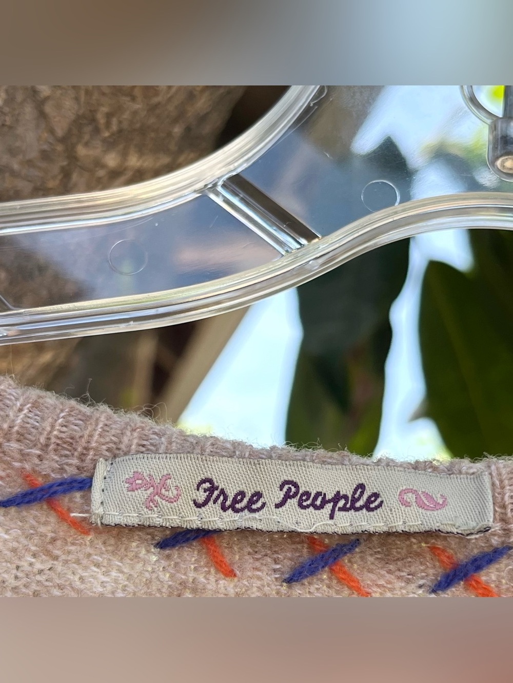 Vintage 2003 Free People Cream Embroidered Cardigan. - Picture 6 of 13